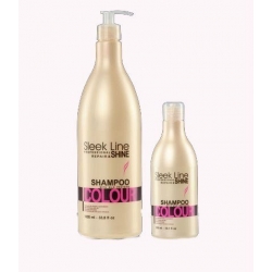 STAPIZ SZAMPON SLEEK LINE COLOUR Z JEDWABIEM 300ML